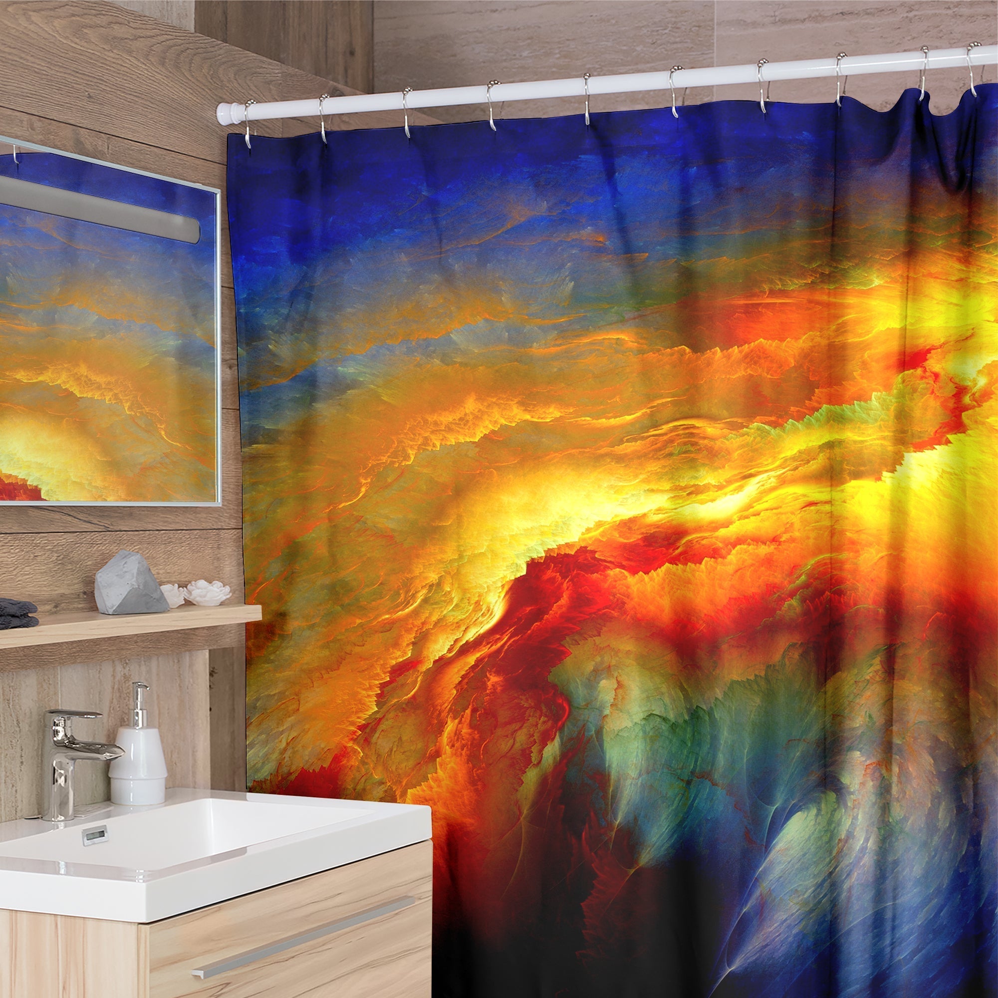 Sunset Nebula Shower Curtain VIP